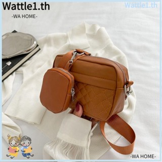 Wttle กระเป๋าสะพายไหล่ ใต้วงแขน หนัง Pu ทรงสี่เหลี่ยม ความจุสูง สีพื้น สําหรับผู้หญิง