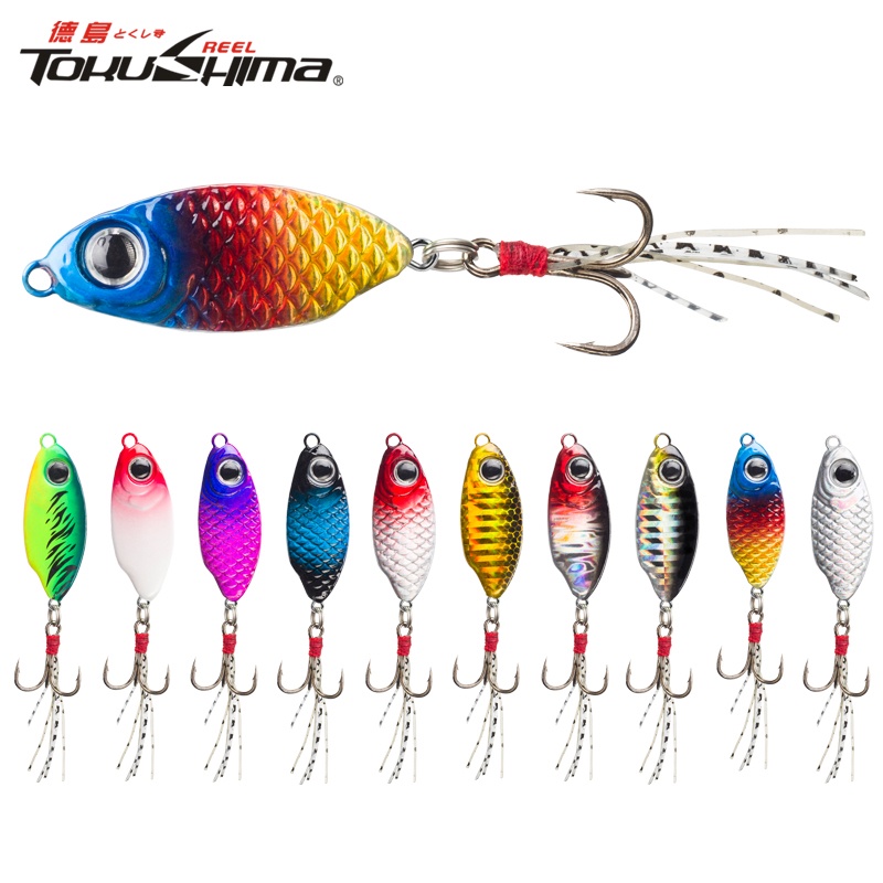 เหยื่อตกปลาไบโอนิค 3D 7 10 15 20 กรัม 10 สี พร้อมตะขอแหลม 1 ชิ้น