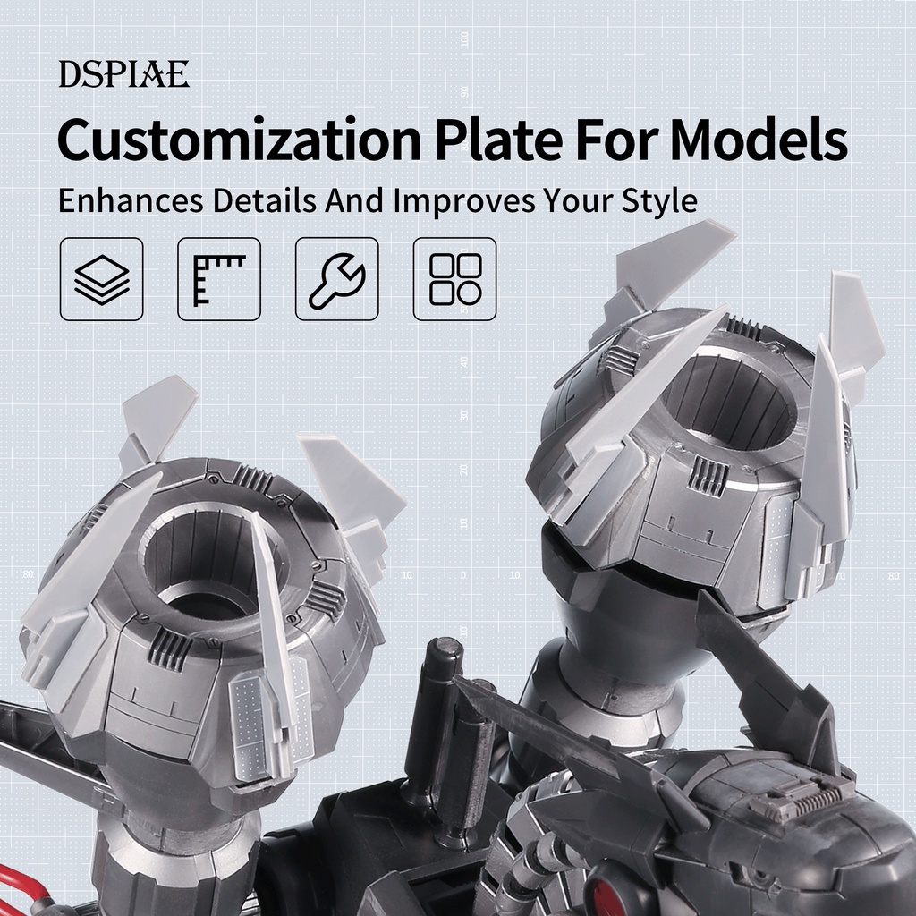 DSPIAE PC-GY Model Modification Plastic Board Customization Plate For Models