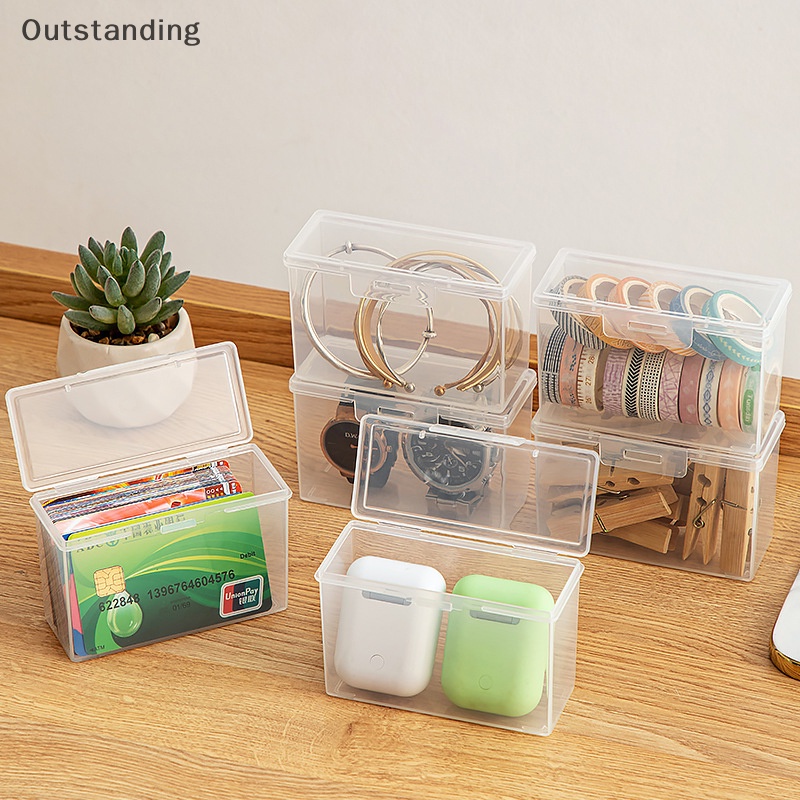Outstanding กล่องยาสําลี แบบพกพา กันฝุ่น สําหรับเก็บเครื่องประดับ
