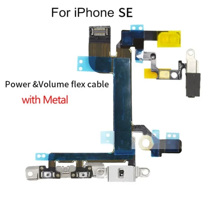 สายแพปุ่มกดปรับระดับเสียง เสียงเงียบ พร้อมอะไหล่โลหะ สําหรับ iPhone 6 6s 7 8 Plus 5 5C 5s SE 7G 8G thumbnail 9