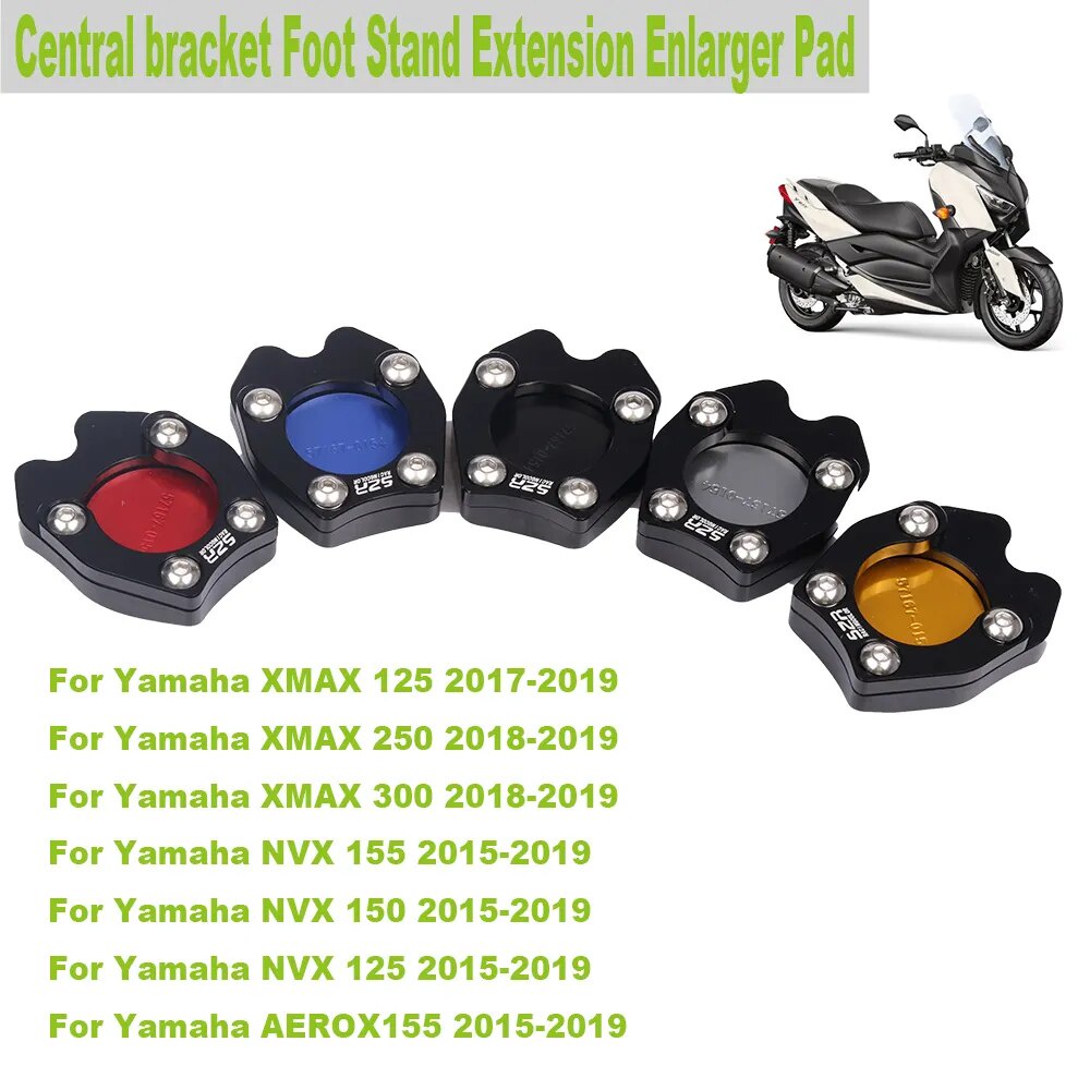 พร้อมส่ง ตีนเป็ด แผ่นรองขาตั้ง สำหรับ For Yamaha XMAX 125 250 300 NMAX 155 NVX 125 150 155 AEROX155 Side Stand Extension