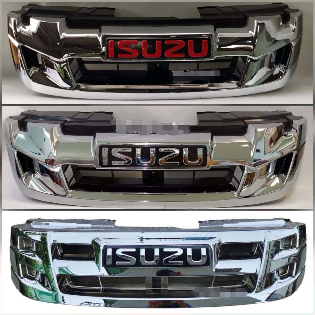 *สิ้นค้าดี* หน้ากระจัง isuzu d-max all new ปี 2012 ถึง 2015 สีชุบโครเมี่ยมมีทั้งตัวสูงและตัวเตี้ย***