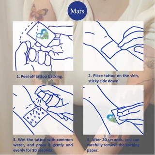 Mars Tattoo"Eight Cats" รอยสักชั่วคราว รอยสักปลอม Meme น่ารัก ลูกแมวน่ารัก กันน้ํา ลุครอยสักแท้ สีสันสดใส ทาง่ายและลบ CSX062