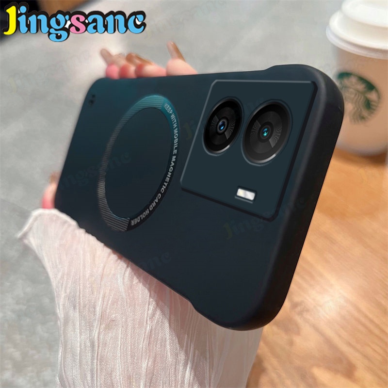 Jingsanc เคสโทรศัพท์มือถือ PC แบบแข็ง บางพิเศษ กันกระแทก ป้องกันกล้อง สําหรับ vivo iqoo z7x 5g iqoo 