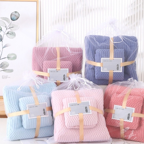 Gina.shop ผ้าเช็ดตัว เนื้อผ้านุ่มสบาย ผ้าเช็ดตัวนาโน ซับน้ำได้ดี เซต2ชิ้น คุณภาพสูง
