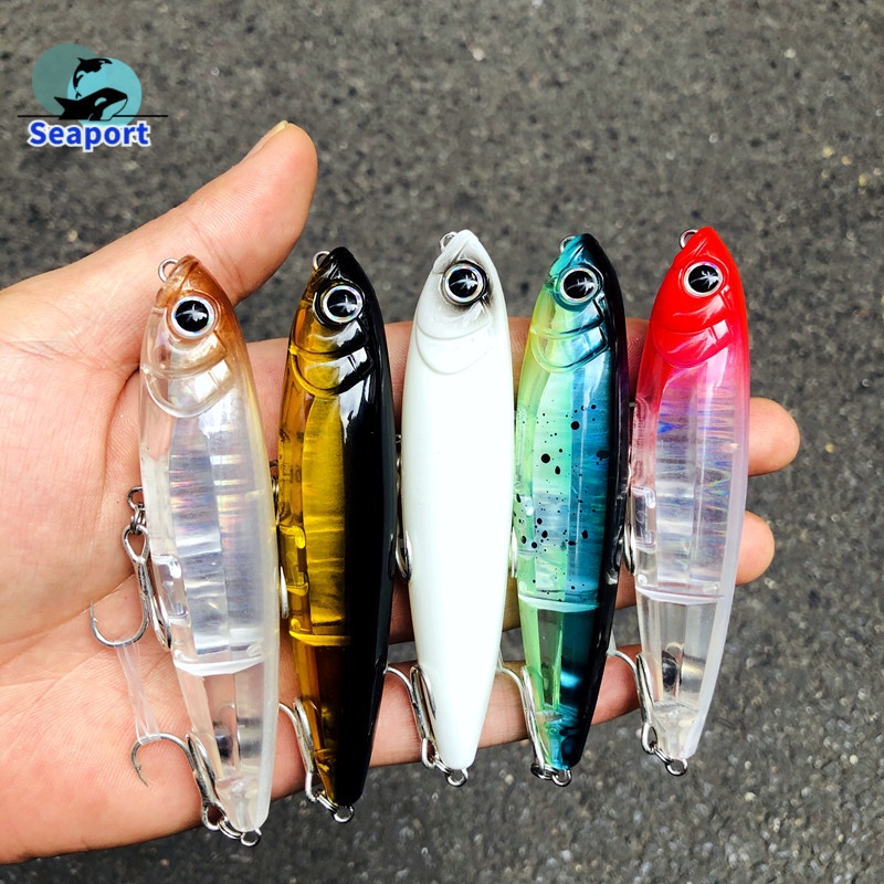 Topwater เหยื่อตกปลาน้ําเค็ม พลาสติกแข็ง 100 มม. 17.5 กรัม