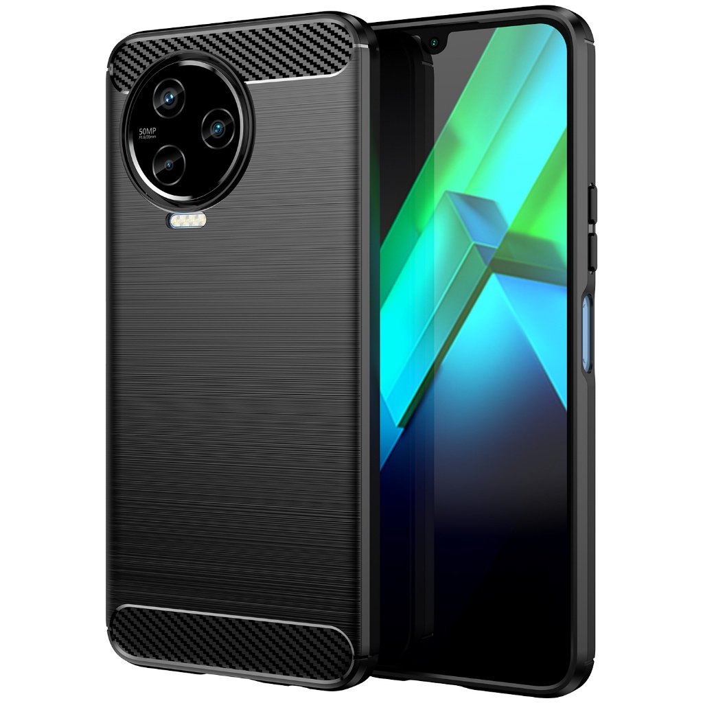 สําหรับ Infinix Note 12 Pro, แปรงคาร ์ บอนไฟเบอร ์ ป ้ องกันกรณีนุ ่ ม , ทนต ่ อแรงกระแทก , ป ้ องกันรอยขีดข ่ วน , ป ้ องกันเคสโทรศัพท ์ ธุรกิจ