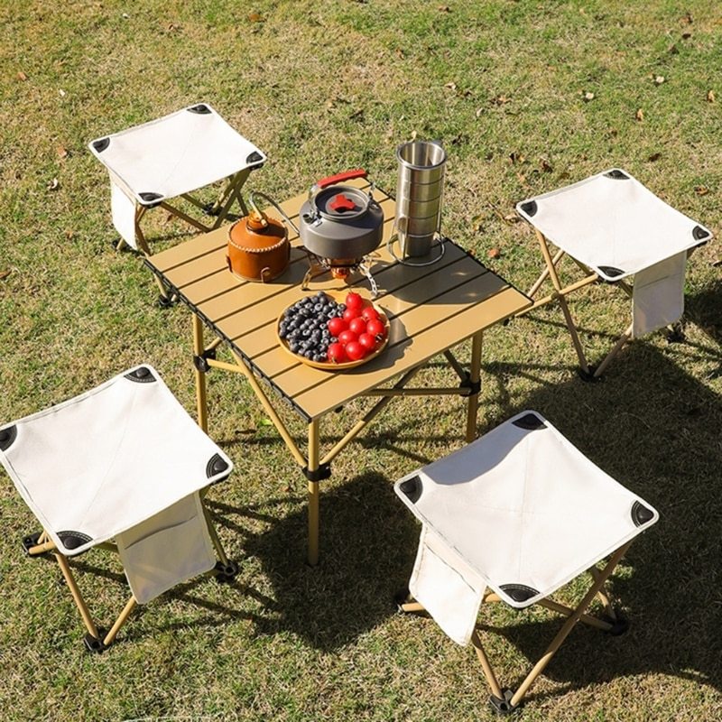 เก้าอีกพับได้ เก้าอี้สนามพกพา แถมถุงเก็บ ใช้งานกางเต็นท์ เดินป่า ตกปลา ปิคนิค และกิจกรรมกลางแจ้ง - รูปที่ 7