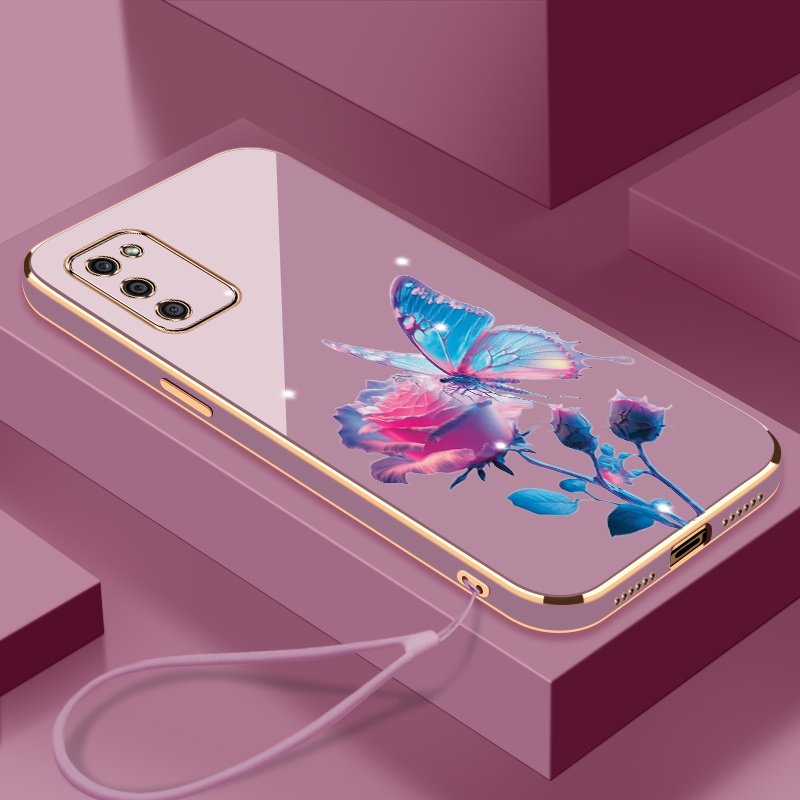 เคส Samsung A02 Samsung A02S Samsung A03 Samsung A03S Samsung A03 Core Samsung A01 เคสโทรศัพท์ กุหลาบ ซิลิโคน สวย เคสโทรศัพท์ ส่งเชือกเส้นเล็ก