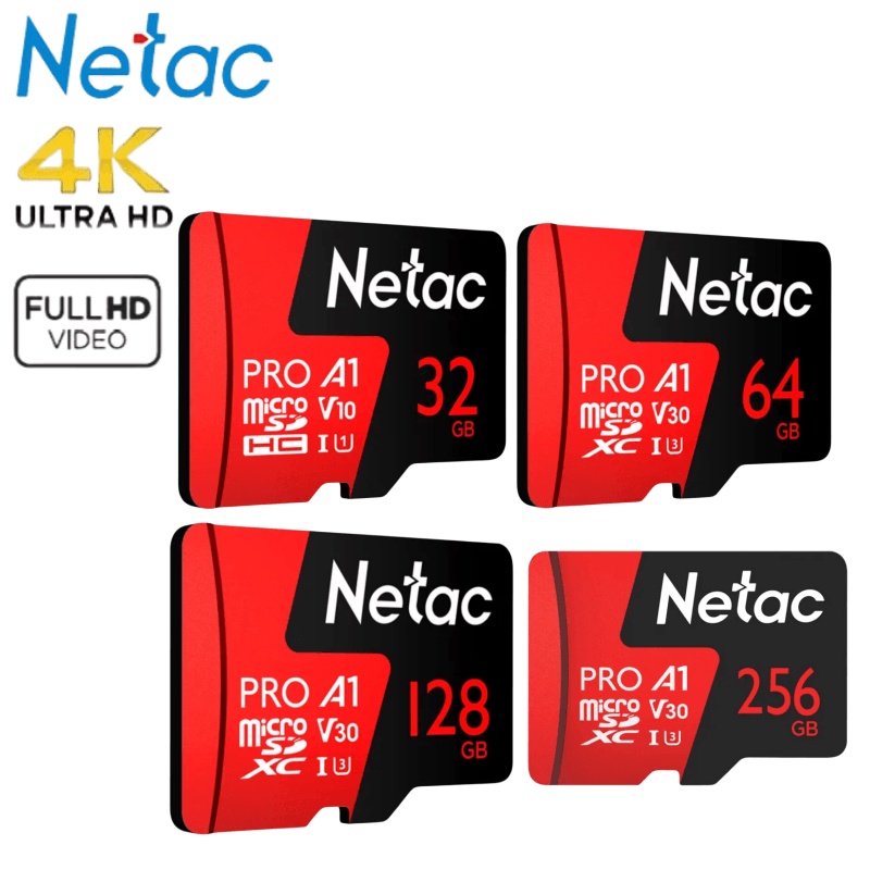 Netac การ์ด SD ความเร็วสูง 256GB 128GB 64GB 32GB สําหรับคอมพิวเตอร์ โทรศัพท์มือถือ กล้อง