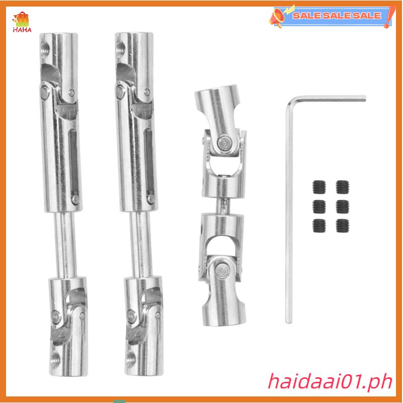 Haidaai01.ph*3 ชิ้นโลหะไดรฟ์เพลา CVD สําหรับ WPL B16 B36 JJRC Q60 Q63 Q64 Faye FY004 MN-77 6WD 6X6 R