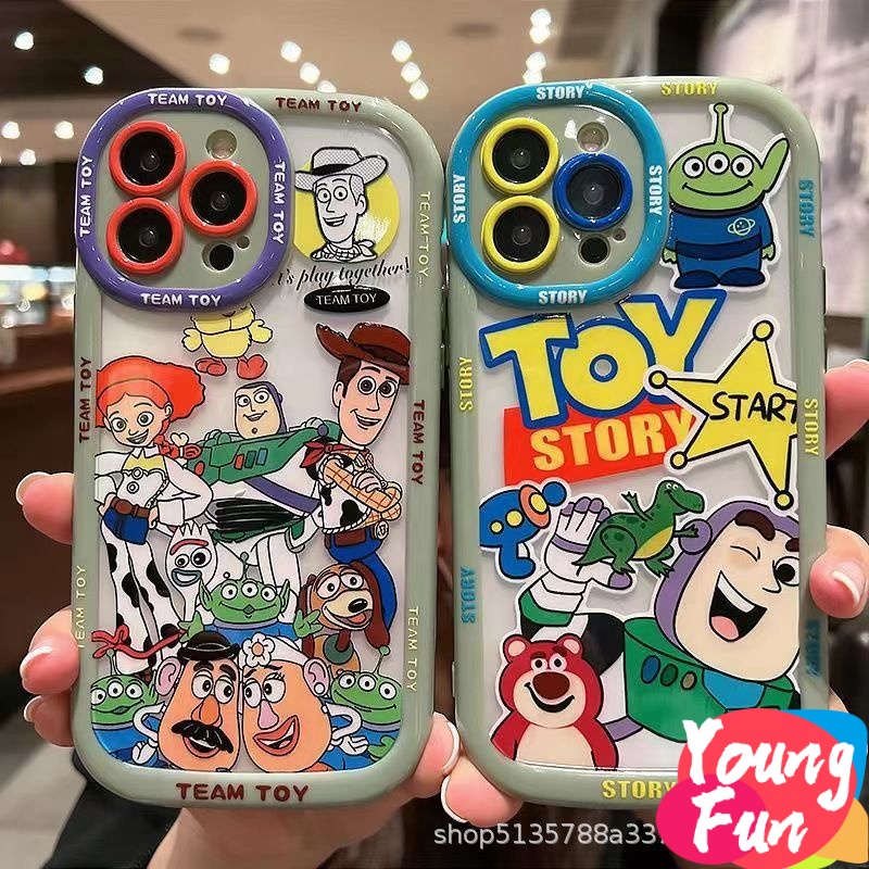 เคสโทรศัพท์มือถือแบบนิ่ม TPU ใส ลาย Toy Story สําหรับ Vivo Y21 Y20 Y17 Y15A Y16 Y1s Vivo Y22 Y51 2020 95 Y19 Y50 V23e Y02 V25 Y35 V20 V25 Pro