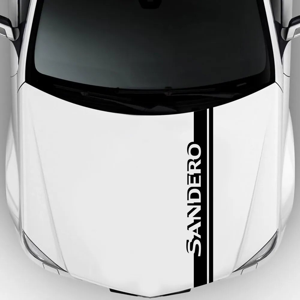 Doordash Car Hood Sticker Vinyl Fashion Fun Film Cover Decal Dacia Sandero Stepway R4 Xplore Techroa