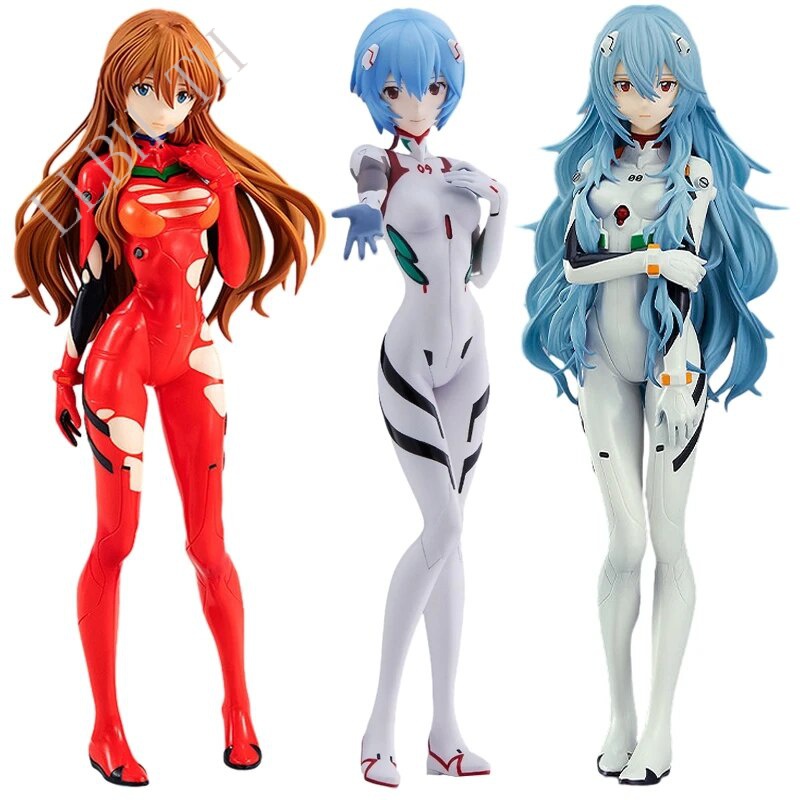 18cm Neon Genesis Evangelion Anime Figure EVA Short Hair Rei Ayanami Action Figure Asuka Figurine PVC Collection Model