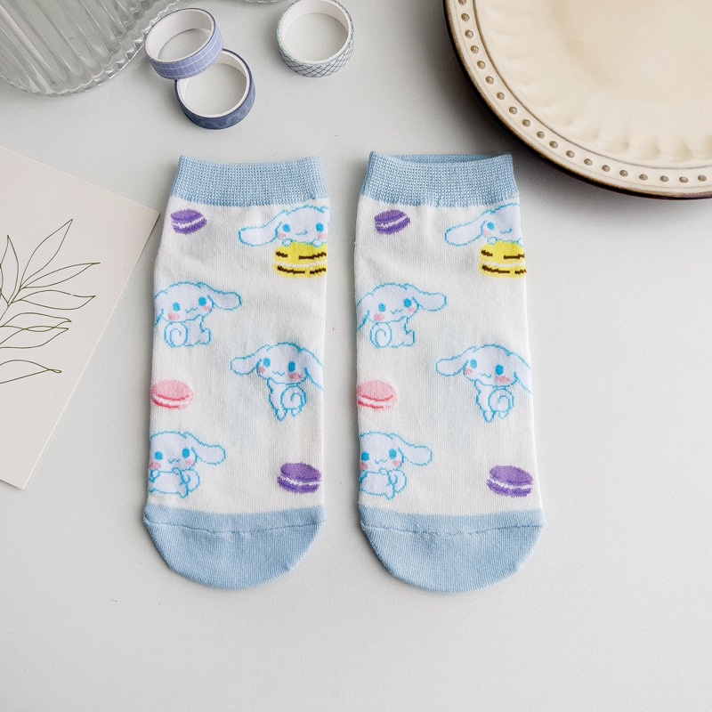 ถุงเท้า ผ้าฝ้าย ลายการ์ตูน Cinnamon Dog สไตล์ญี่ปุ่น สําหรับเด็กผู้หญิง - รูปที่ 6