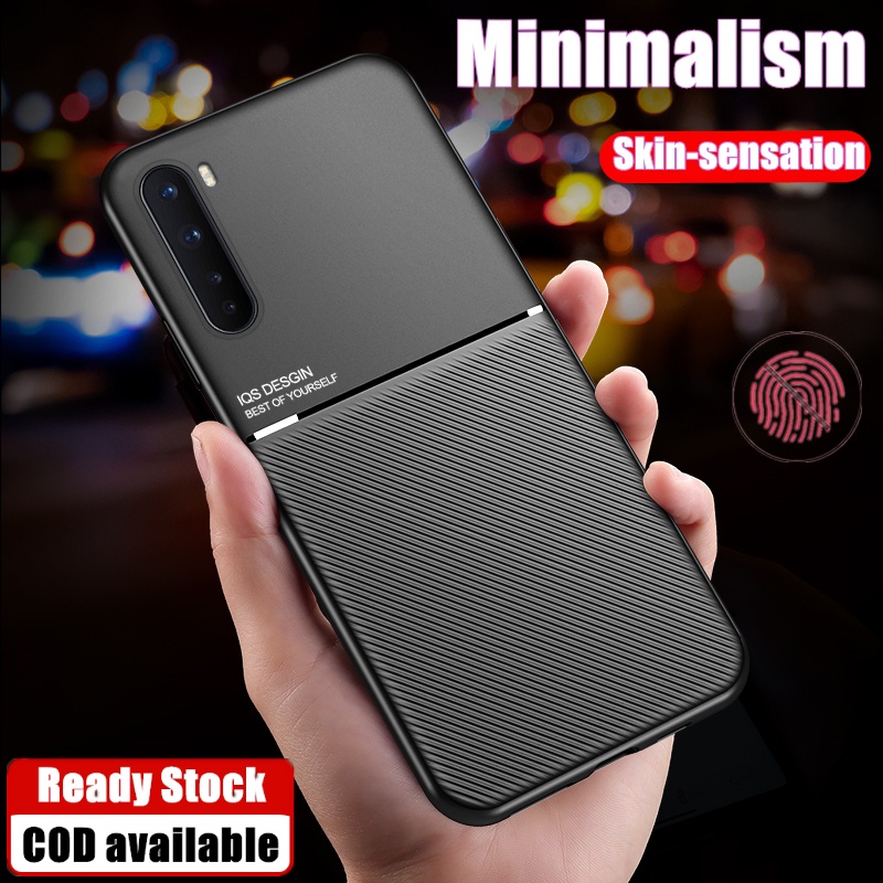 เคสหนัง พร้อมแผ่นโลหะในตัว สําหรับ OnePlus Nord AC2001 AC2003