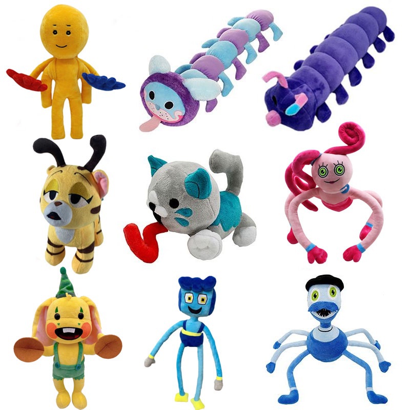 Poppy playtime Huggy Wuggy Pj Pug A Pillar ตุ๊กตาหนอนผีเสื้อ 60 ซม. ของเล่นสําหรับเด็ก