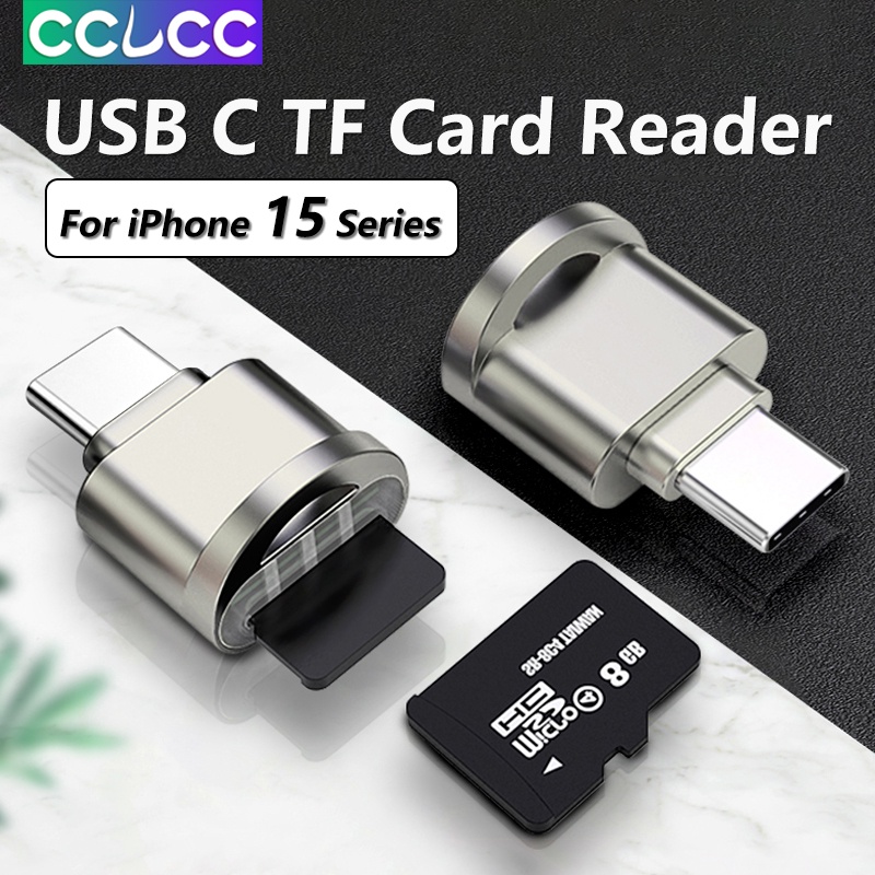 Cclcc อะแดปเตอร์การ์ดรีดเดอร์ USB C Type C เป็น TF Micro SD OTG สําหรับ iPad PC แล็ปท็อป สมาร์ทโฟน