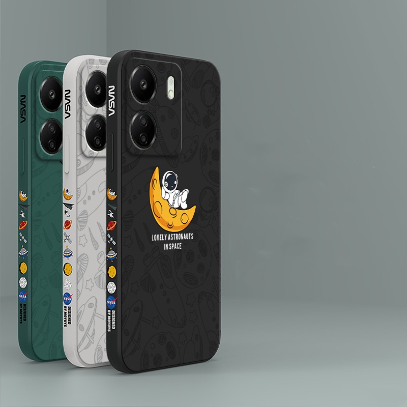 เคส POCO C65 Redmi 13C 12 12C 10 9 10A 9C โทรศัพท์มือถือ ลายนักบินอวกาศ สําหรับ