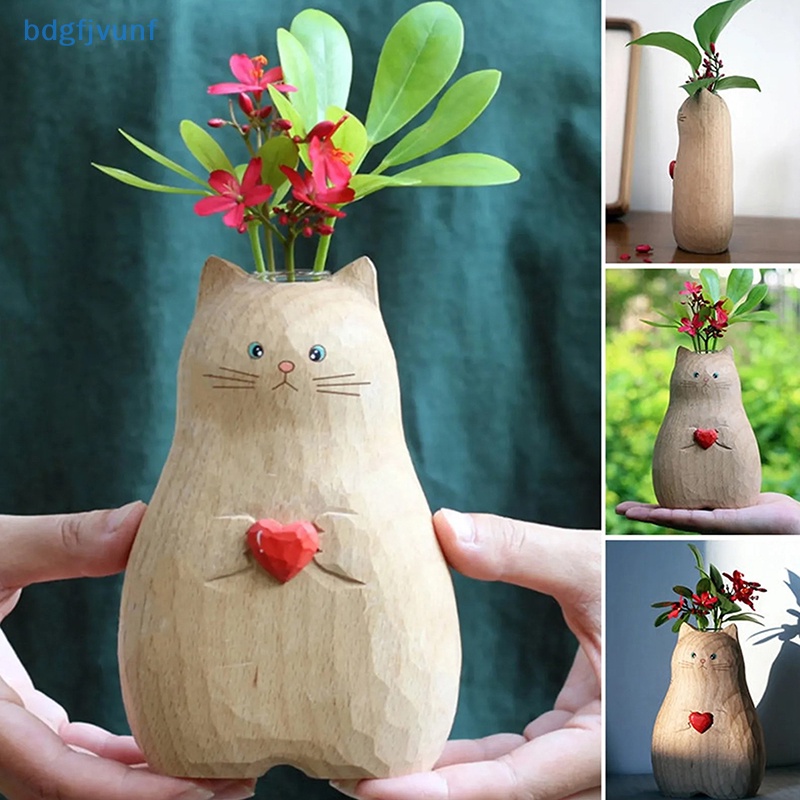 Bdgf แจกันดอกไม้ รูปแมวน่ารัก สไตล์นอร์ดิก สําหรับตกแต่งห้องนั่งเล่น