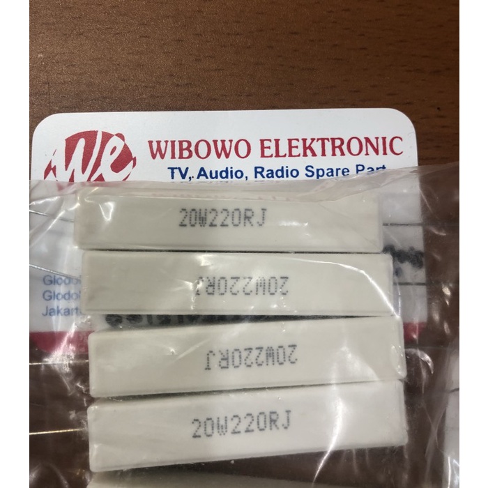 RESISTOR 20WATT 220ohm ตัวต้านทาน 20w 220 โอห์ม JI27