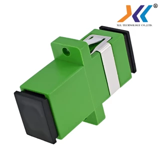 ตัวต่อกลาง หัวต่อสายไฟเบอร์ SC/APC สีเขียว Fiber Optic Connector Adapter แพ็ค 10 ชิ้น และ 50 ชิ้น