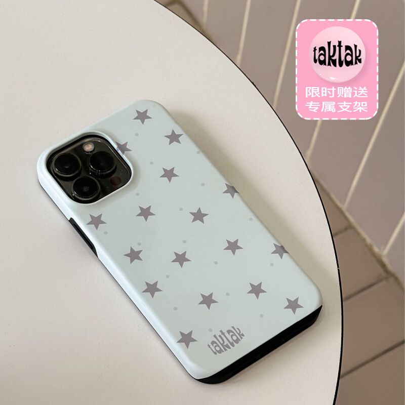 Y2k เคสโทรศัพท์มือถือ ลายดาวสองชั้น สําหรับ iPhone11 12 13 14 15 15Pro 12Promax 13Promax 14Pro 14Promax 14plus VHOD