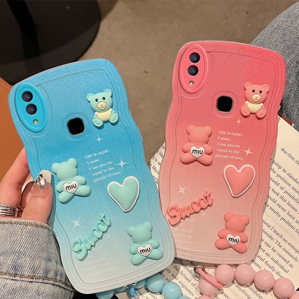 เคส vivo v9 เคส vivo y85 เคสโทรศัพท์มือถือ กันกระแทก ลายแมวน่ารัก 3D สําหรับ