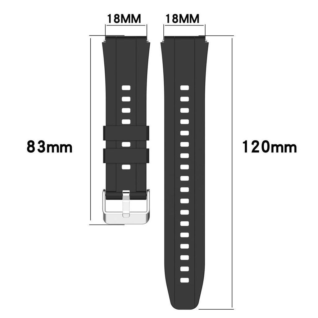 สายนาฬิกาข้อมือผู้หญิงHuawei GT4 GT5กันน้ำGarmin venu2s/vivoactive4s/3s/265s/255sซิลิโคนสาย18mm