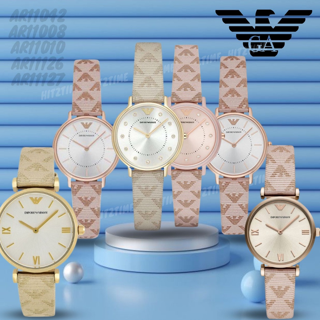 HITZTIME นาฬิกา Emporio Armani OWA346 นาฬิกาข้อมือผู้หญิง นาฬิกาผู้ชาย แบรนด์เนม Brand Armani Watch AR11010