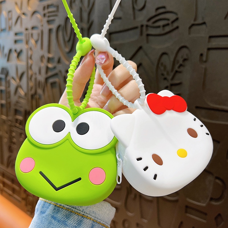 พวงกุญแจ จี้การ์ตูนสุนัขหูใหญ่ Kuromi Sanrio สําหรับห้อยกระเป๋า