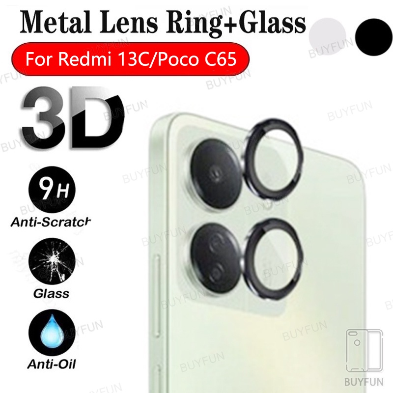 For Xiaomi Redmi 13C 6.74" 23100RN82L Poco C65 c13 65c 4G Lens Cover Camera Lens Glass cap Metal Camera Ring Protector