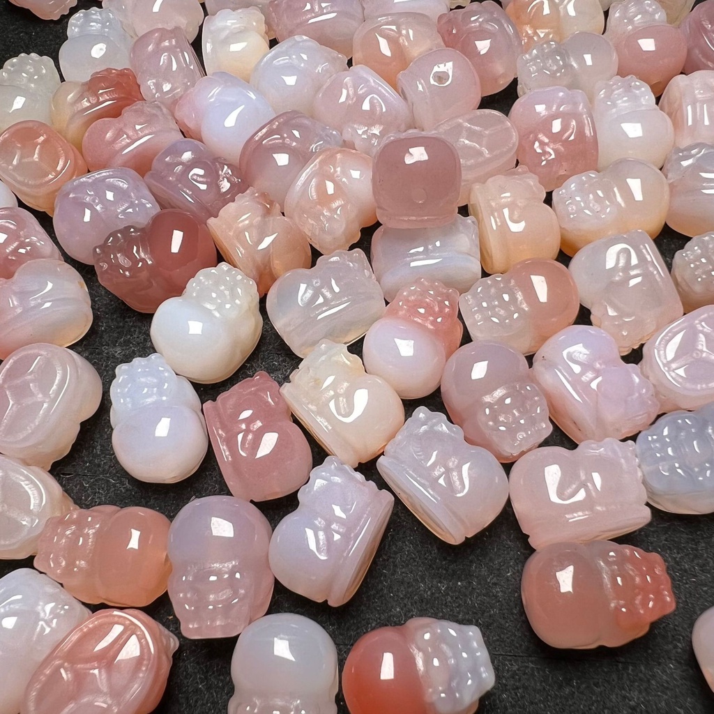 Agate Pixiu อุปกรณ์เสริมสร้อยข้อมือ DIY Pixiu อาเกตธรรมชาติ รูปร่างสัตว์