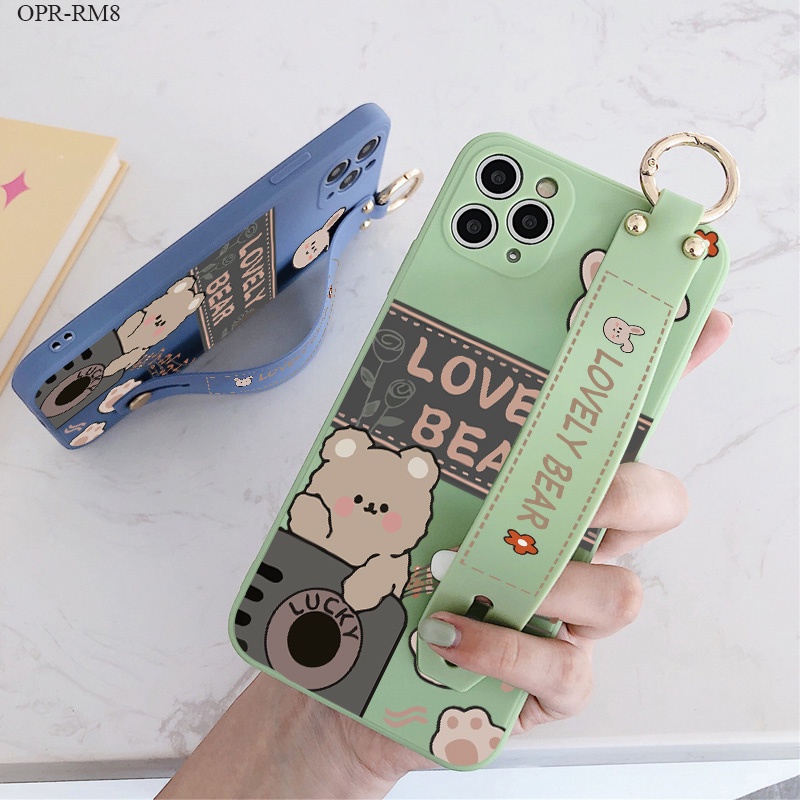 Realme 8 8i 7 7i C17 6 6i 5 5i 5S Pro 5G สำหรับ Cute Bear เคสนิ่ม เคสโทรศัพท์
