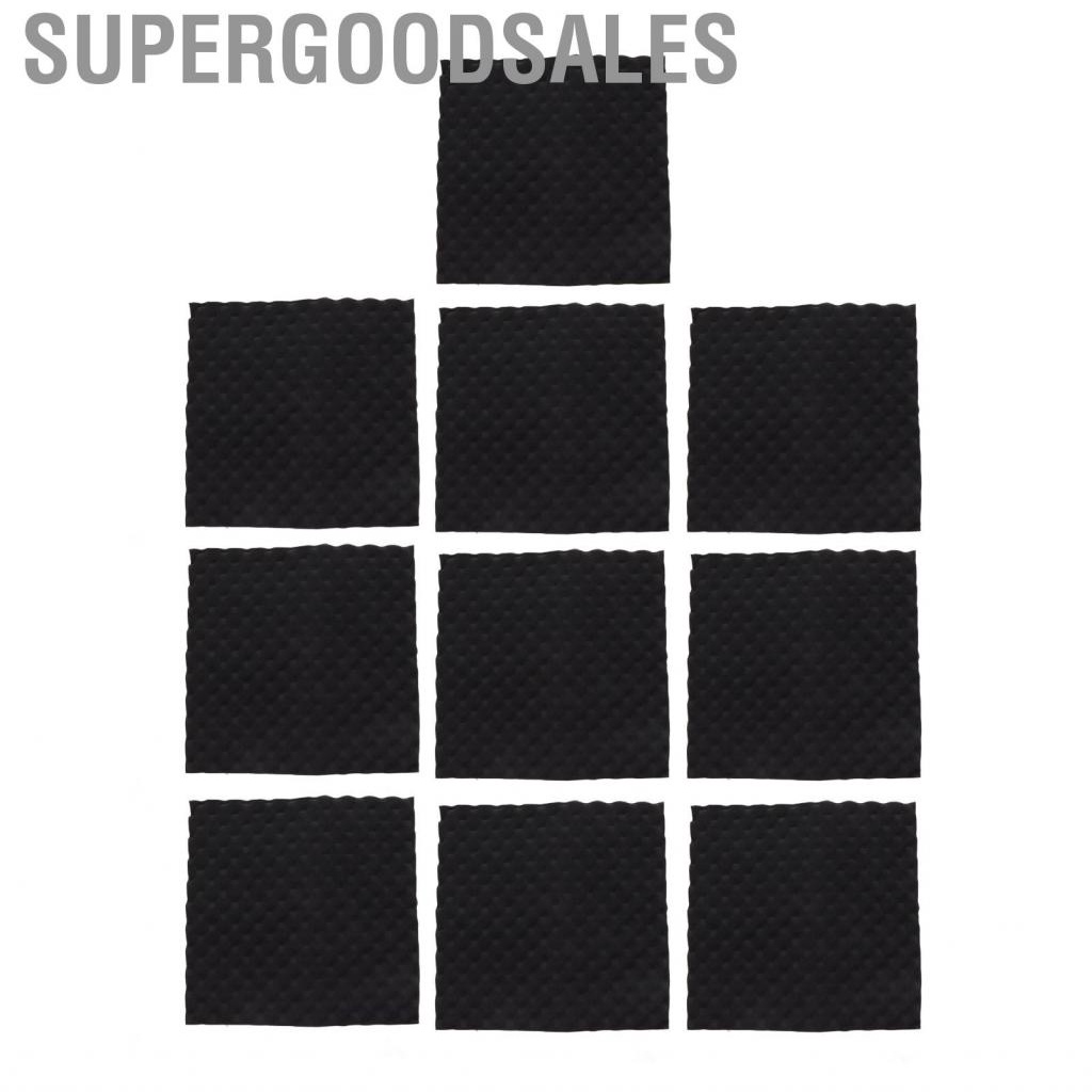 Supergoodsales 10Pcs Acoustic Wall Panel Tiles Studio Room Sound Proofing Foam Pads Home
