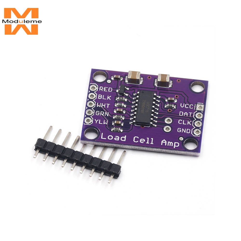 บอร์ดโมดูลเซนเซอร์ Dc2.6-5.5V Hx711 24-Bit A/D ความแม่นยําสูง