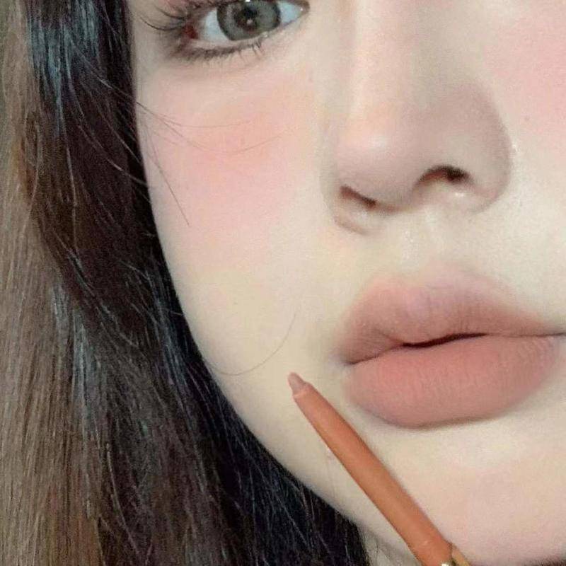 ดินสอเขียนขอบปาก กันน้ํา ที่ทนทาน สีชมพูนู้ด สําหรับผู้เริ่มต้น