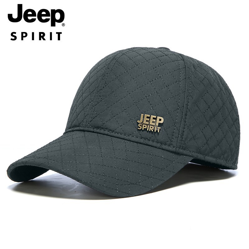 Jeep Spirit หมวกเบสบอล แบบหนา แฟชั่นฤดูหนาว สําหรับผู้ชาย
