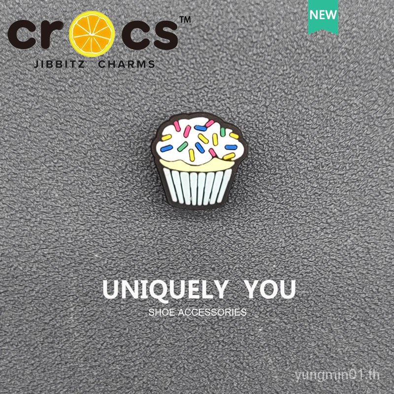 Crocs jibbitz charms ดอกไม้รองเท้าขนมหวาน Gourmet Series รองเท้าหัวเข็มขัดอุปกรณ์เสริม DIY อุปกรณ์เสริม