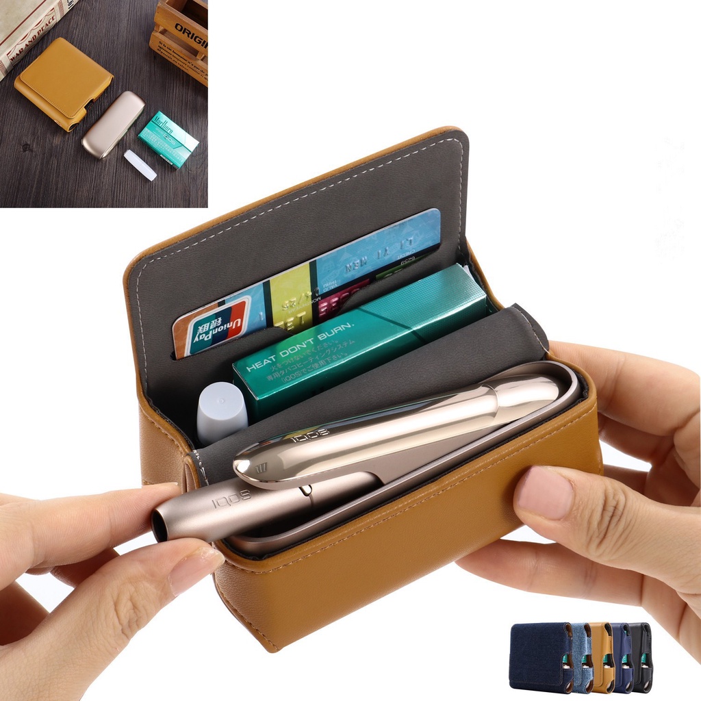 สําหรับ IQOS3.0/3.0 DUO ซองหนังฝาครอบป้องกันสําหรับ IQO ILLUMA กระเป๋าเก็บ