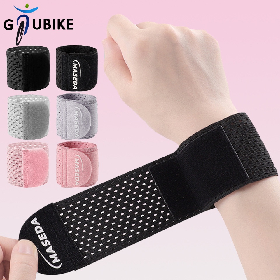 Gtubike สายรัดข้อมือ ยืดหยุ่นสูง ปรับได้ บรรเทาอาการปวดข้อมือ สําหรับออกกําลังกาย ยกน้ําหนัก 1 2 ชิ้น