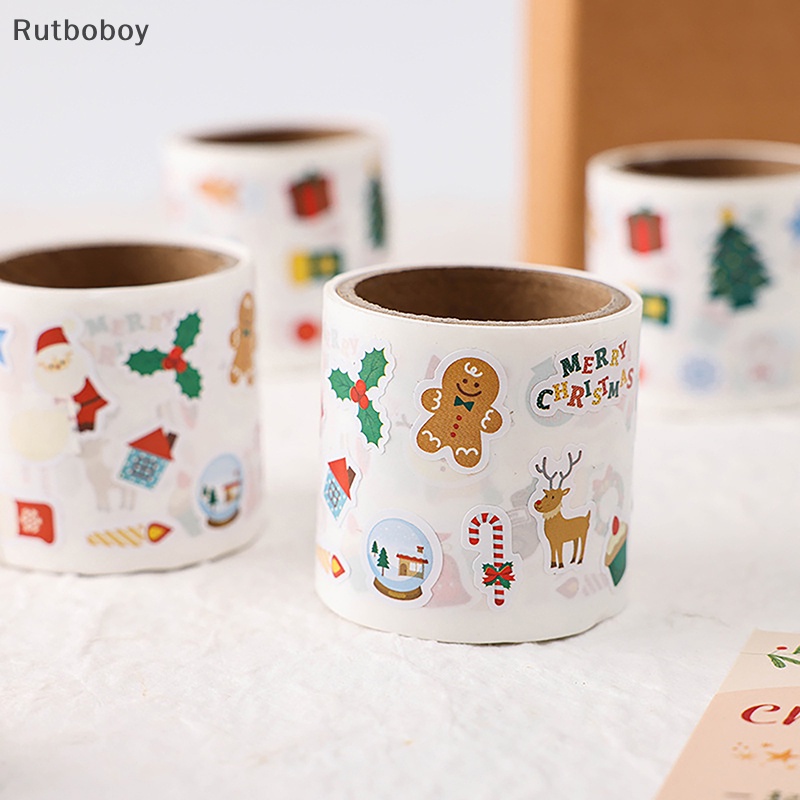 [Rut] สติกเกอร์ตกแต่ง Merry Christmas ขนาดเล็ก สําหรับสมุดไดอารี่ อัลบั้ม เครื่องเขียน ของเล่นเด็ก COD