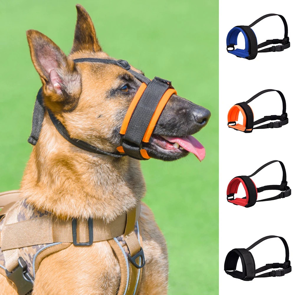 Portable Adjustable Protective Dog Mouth Breathable Dog Muzzle Dog Mouth Cover Dog Muzzle Anti-eatin