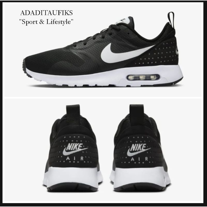 Nike Air Max Tavas Black White Original Shoes 705149-024