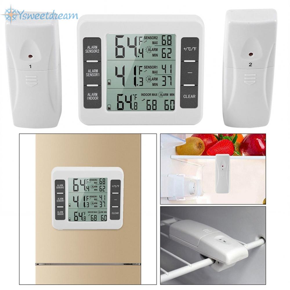 【SWTDRM】Reliable Wireless Thermometer with Freezer Alarm for Fridge, Indoor and Outdoor-【Sweetdream】