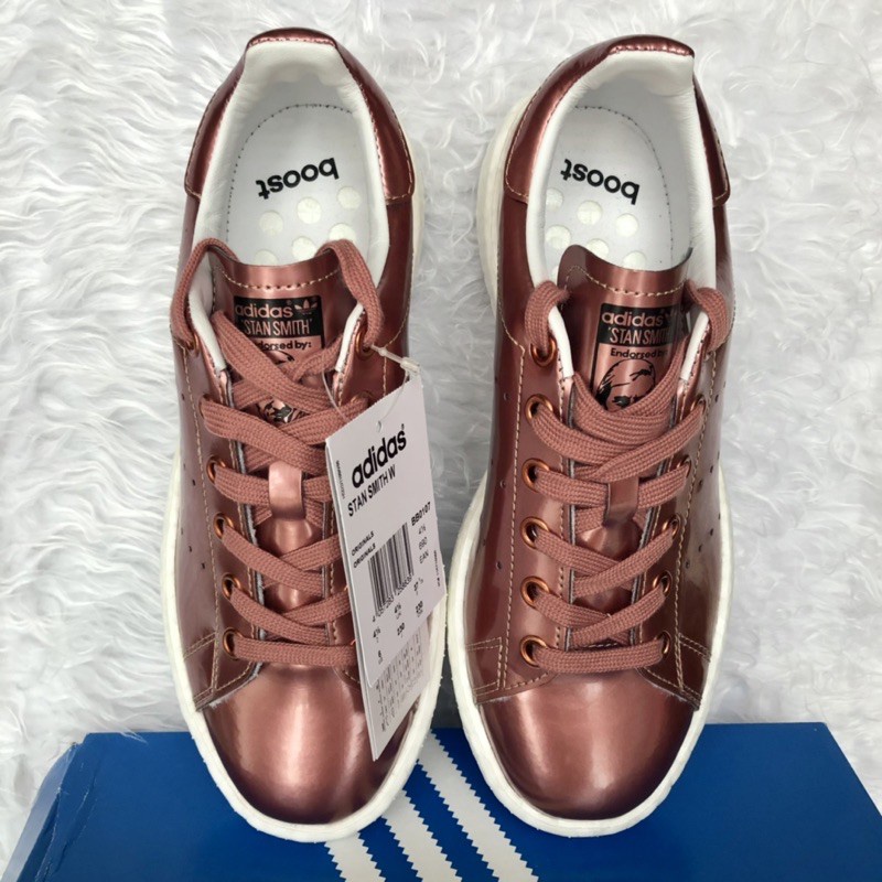 ADIDAS STAN SMITH METALLIC COPPER BOOST FOR WOMEN / ULTRABOOST SNEAKERS