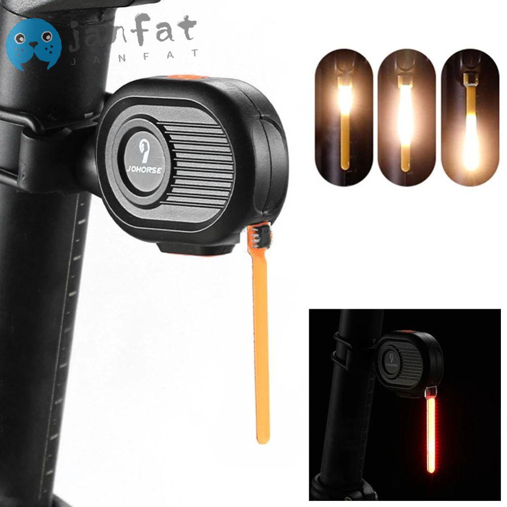 Janfat ไฟท้ายจักรยาน Led ชาร์จ USB อุปกรณ์เสริม สําหรับจักรยานเสือภูเขา