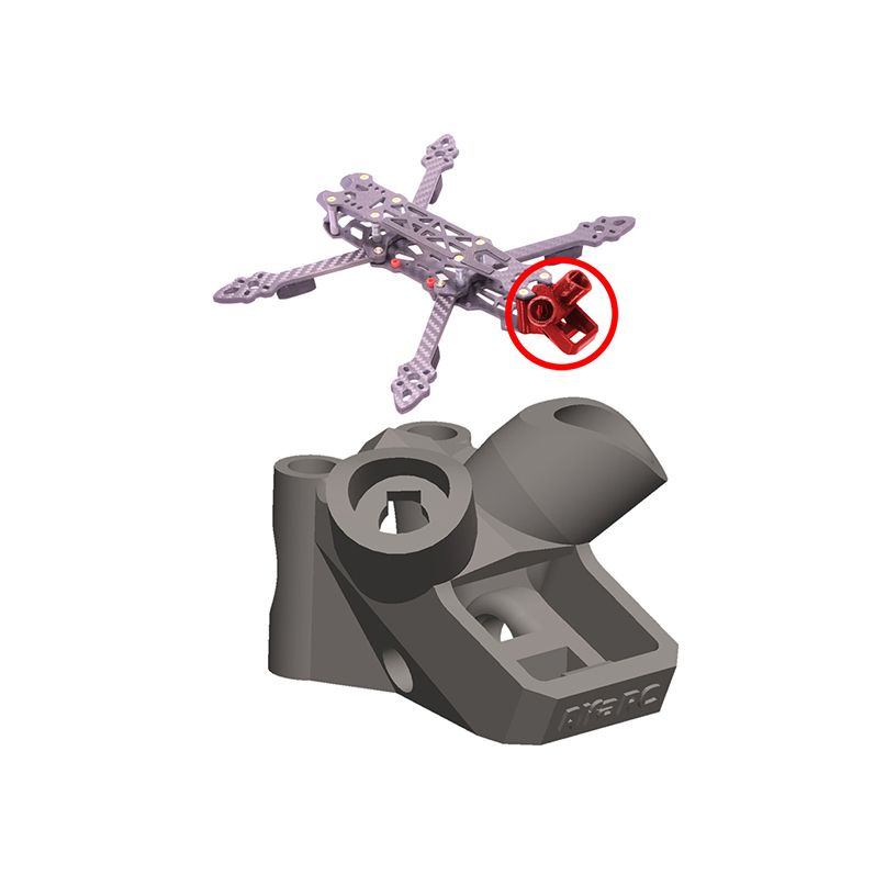 Qwinout เสาอากาศ TPU พิมพ์ลายเครื่องบิน 3D Mark4 HD Caddx FPV Polar Air Unit TBS Crossfire Immortal T V2 BN-180 BN-220