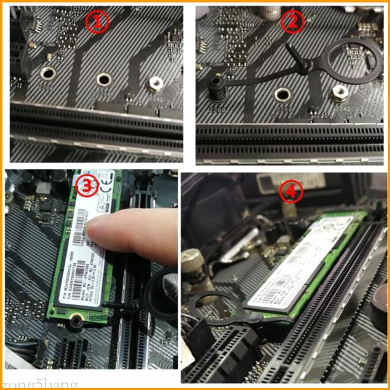 Zone ตัวยึดเมนบอร์ดไนล่อน M 2 SSD สําหรับ M2 H310 B360 B365 10 ชิ้น